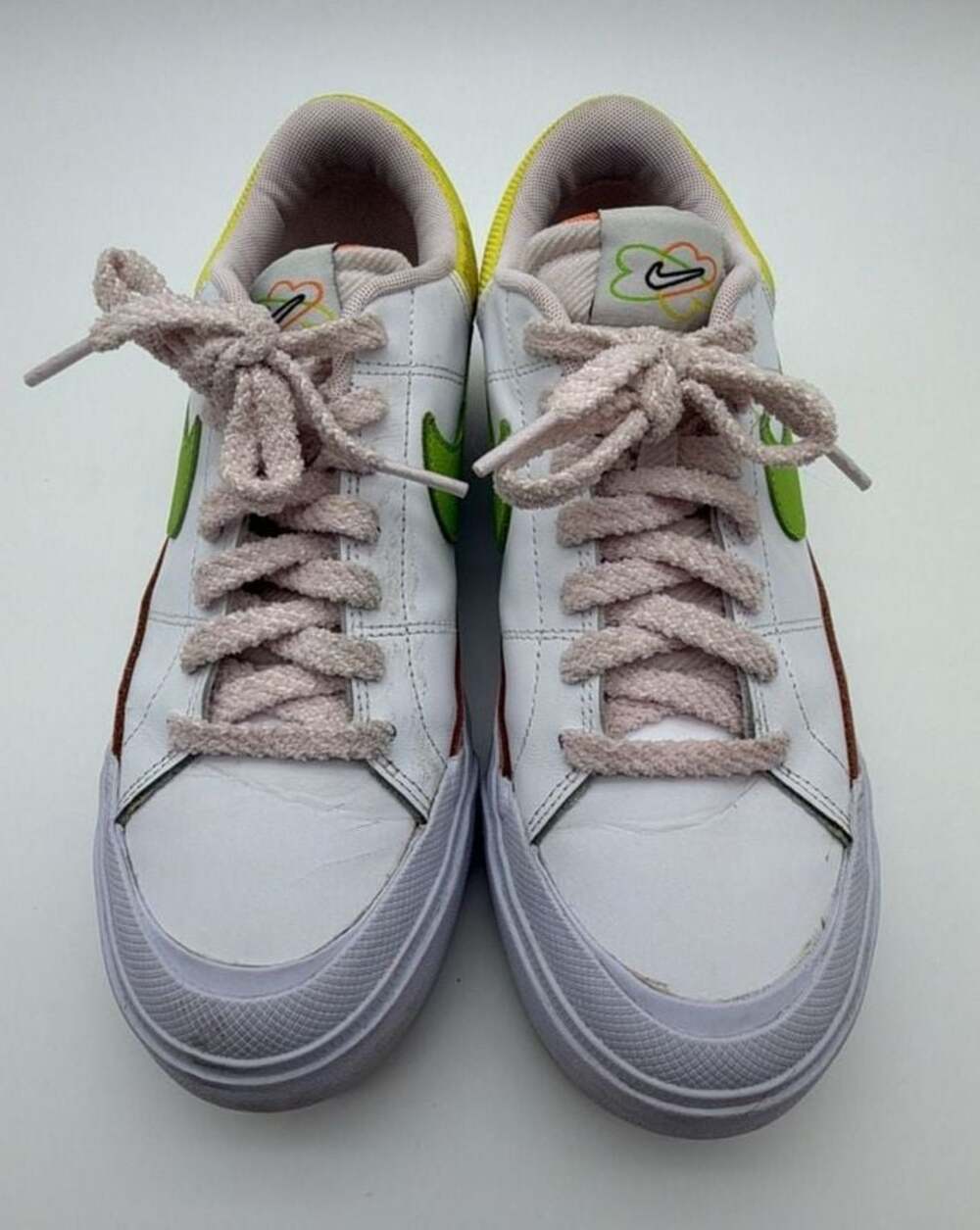 Nike Court Legacy Lift 'Feel Love' White Action Green Pearl Pink FD0872-100